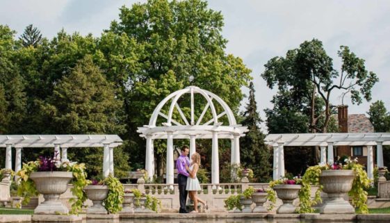 Aaron and Shannon, Natural Light Summer Fort Wayne Indiana Lakeside Park and Rose Garden Couples Session by Danielle Doepke, photographer located in Fort Wayne, Indiana