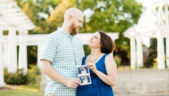 Allie and Josh, Natural Light Summer Fort Wayne Indiana Lakeside Rose Garden Maternity Session by Danielle Doepke Photography, photographer located in Fort Wayne, Indiana