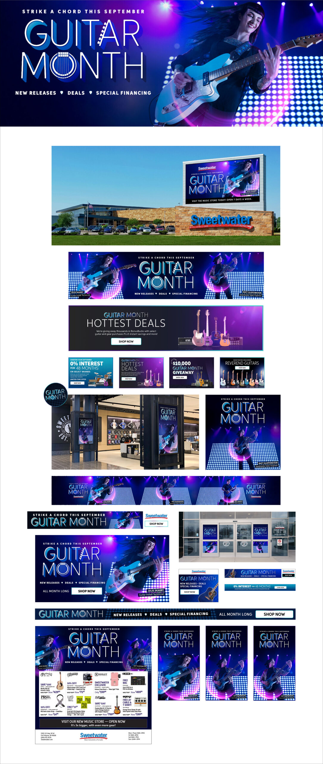 Danielle Doepke Design Portfolio - Sweetwater Project, Guitar Month Sales Promotion - September 2021 Danielle Doepke Design Portfolio - Sweetwater Project, Guitar Month Sales Promotion - September 2021