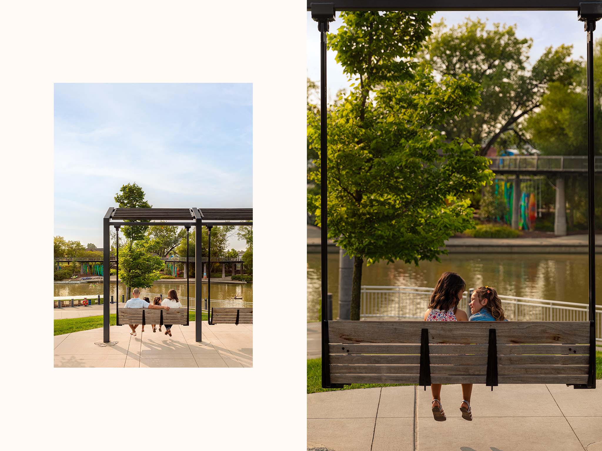 2024 Fort Wayne Visitor's Guide, Natural Light Summer at Promenade Park, Downtown Fort Wayne Indiana Magazine Cover Session by Danielle Doepke, photographer located in Fort Wayne, Indiana