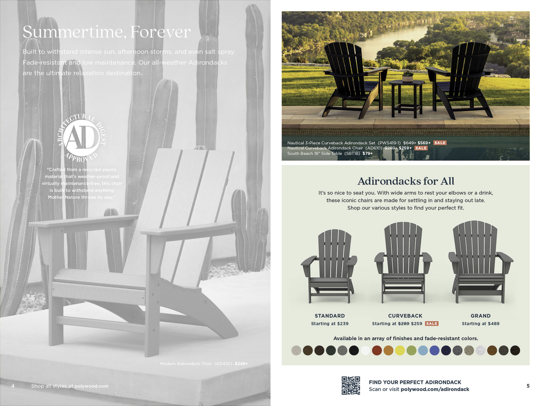 POLYWOOD Outdoor Furniture 2025 Catalog Spreads and Features, Photography and Imagery by Danielle Doepke, Fort Wayne, IN Photographer.