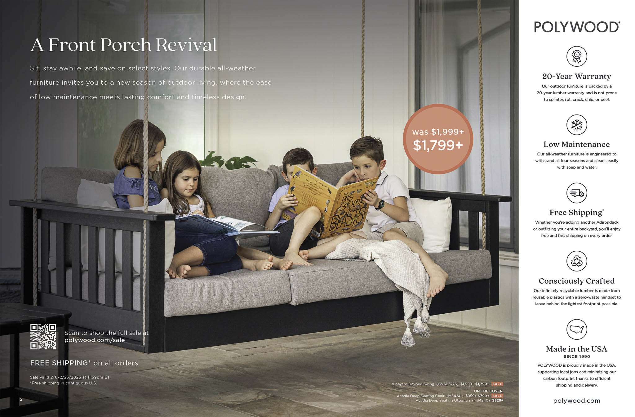 POLYWOOD Outdoor Furniture 2025 Catalog Spreads and Features, Photography and Imagery by Danielle Doepke, Fort Wayne, IN Photographer.