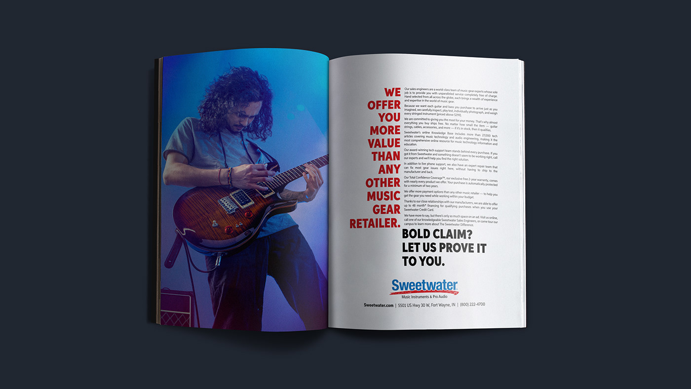 Danielle Doepke Design Portfolio - Sweetwater Project, Print Ad Concepts - Spring 2021