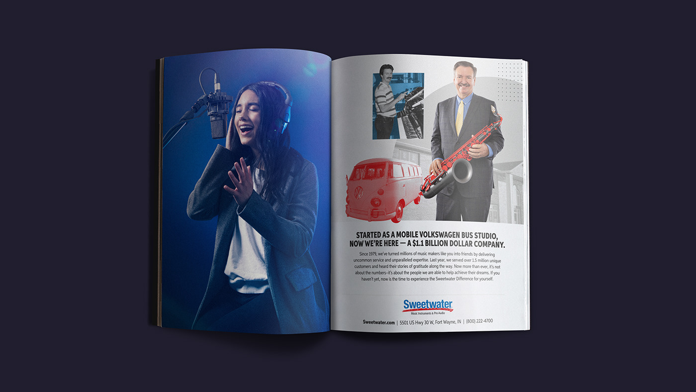 Danielle Doepke Design Portfolio - Sweetwater Project, Print Ad Concepts - Spring 2021