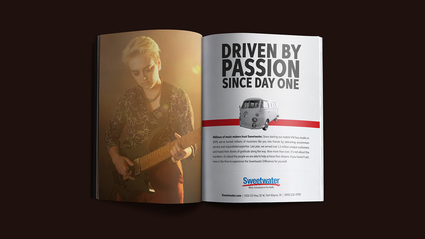 Danielle Doepke Design Portfolio - Sweetwater Project, Print Ad Concepts - Spring 2021