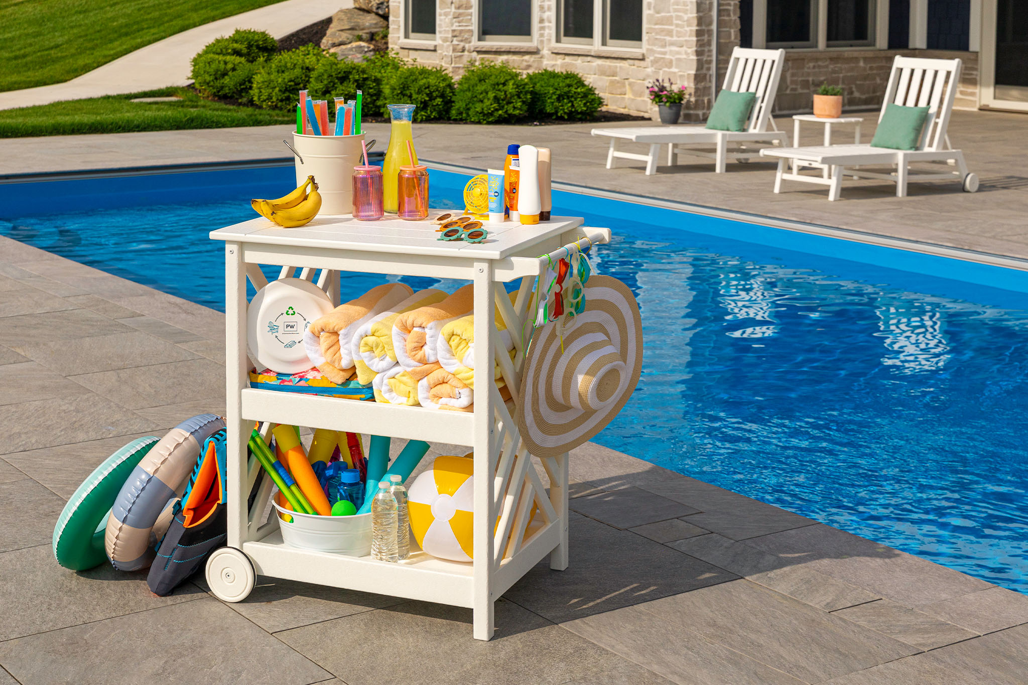 POLYWOOD Outdoor Furniture Bar Cart Product Launch Lifestyle Photography by Danielle Doepke