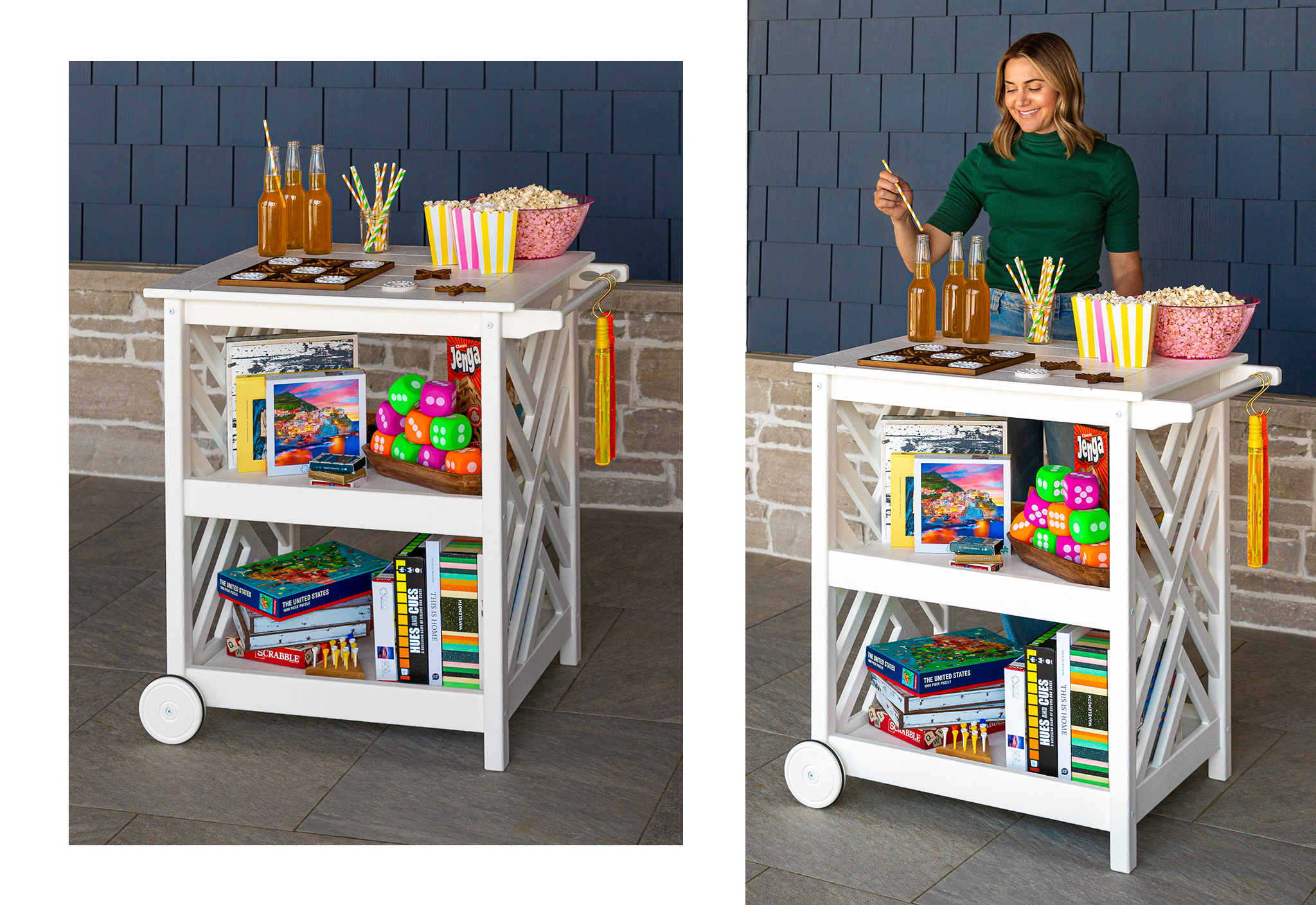 POLYWOOD Outdoor Furniture Bar Cart Product Launch Lifestyle Photography by Danielle Doepke