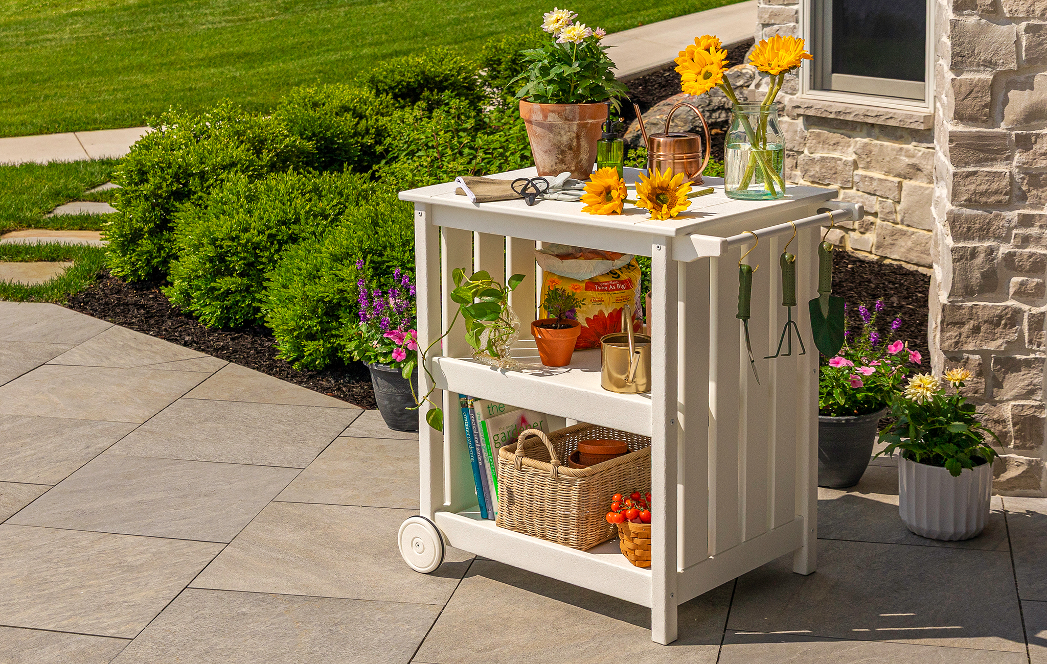 POLYWOOD Outdoor Furniture Bar Cart Product Launch Lifestyle Photography by Danielle Doepke