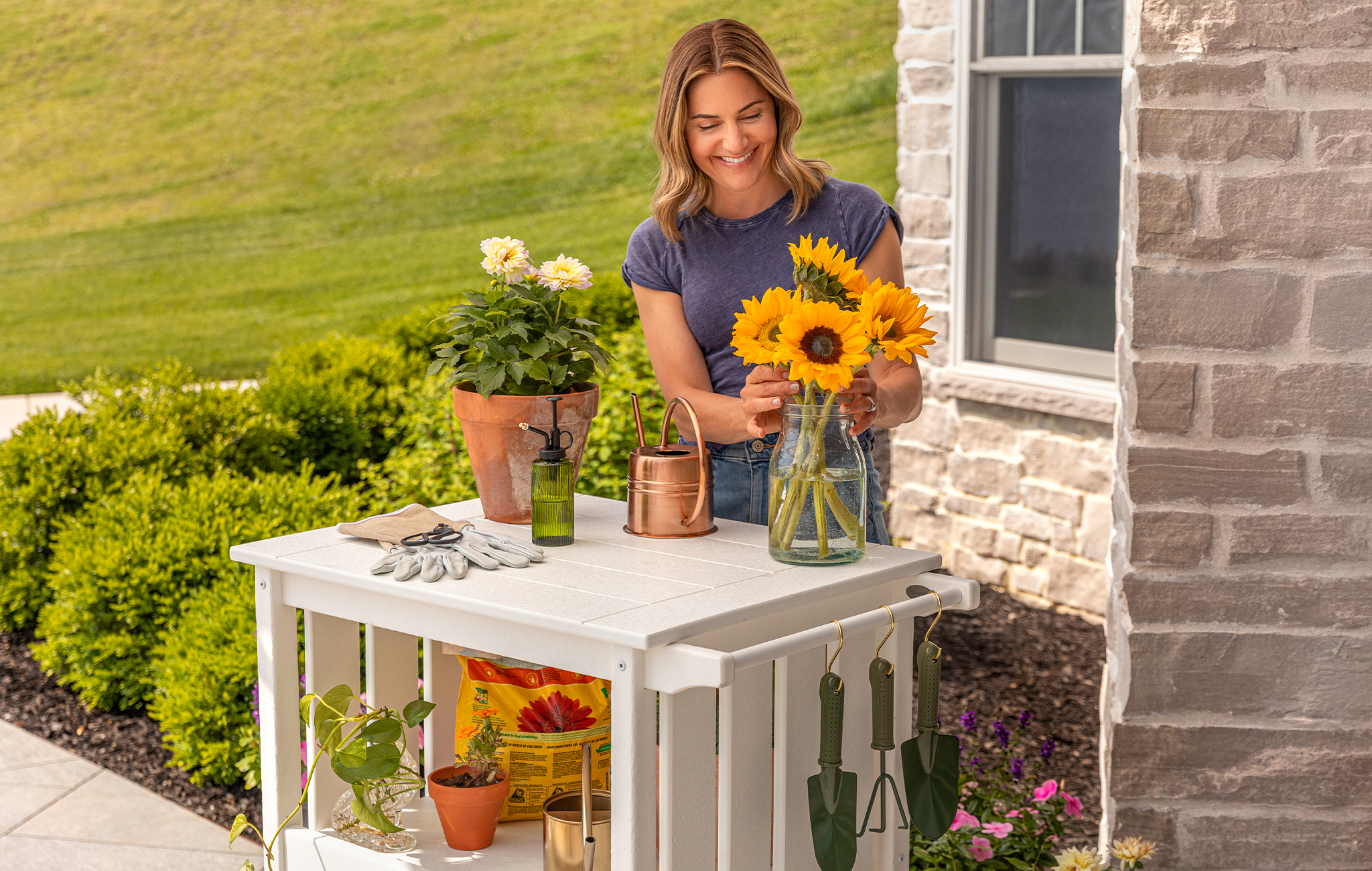 POLYWOOD Outdoor Furniture Bar Cart Product Launch Lifestyle Photography by Danielle Doepke