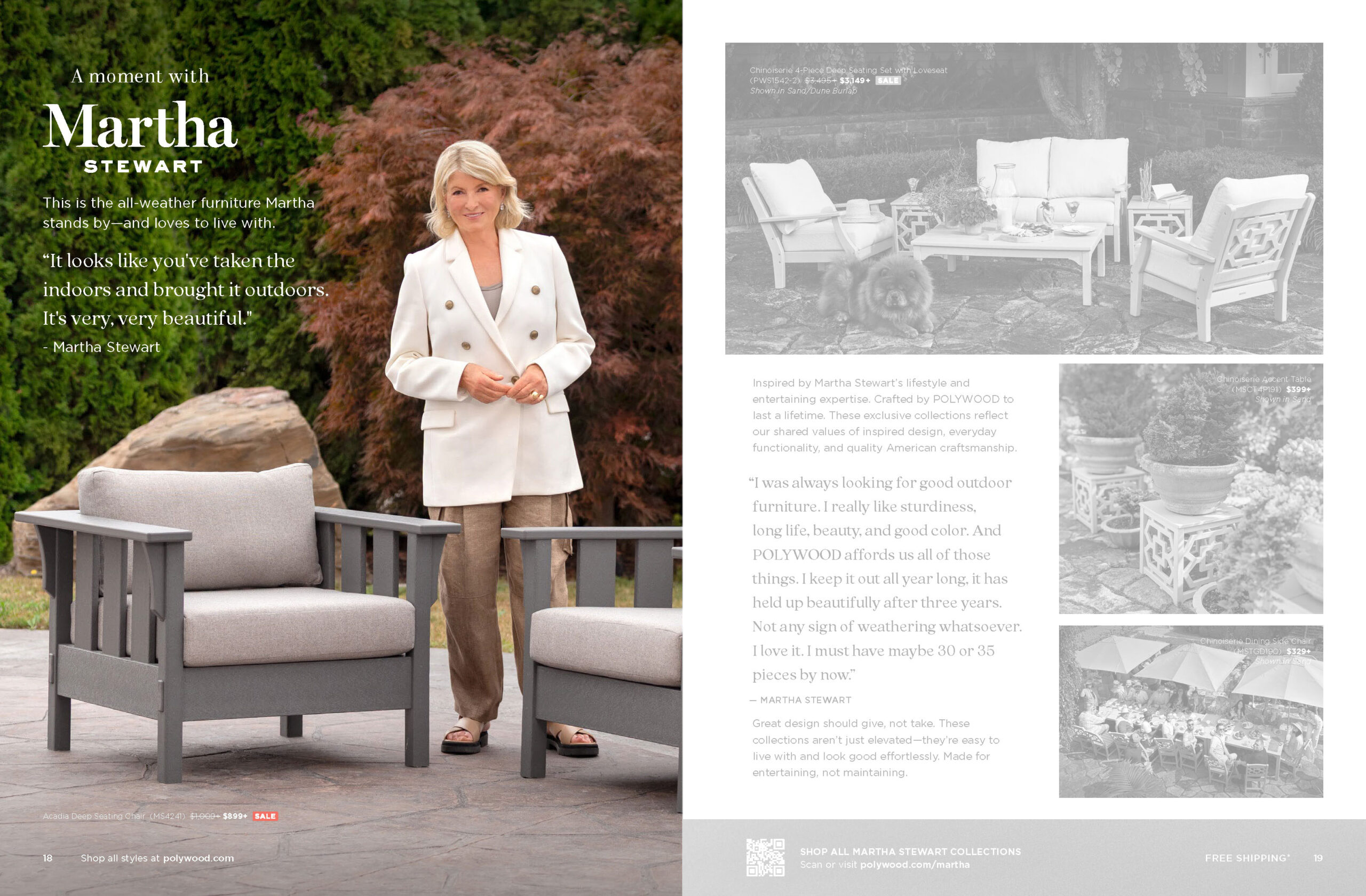 POLYWOOD Outdoor Furniture - Spring 2026 Direct Mail Catalog Spreads featuring photography by Danielle Doepke, POLYWOOD Senior Photographer