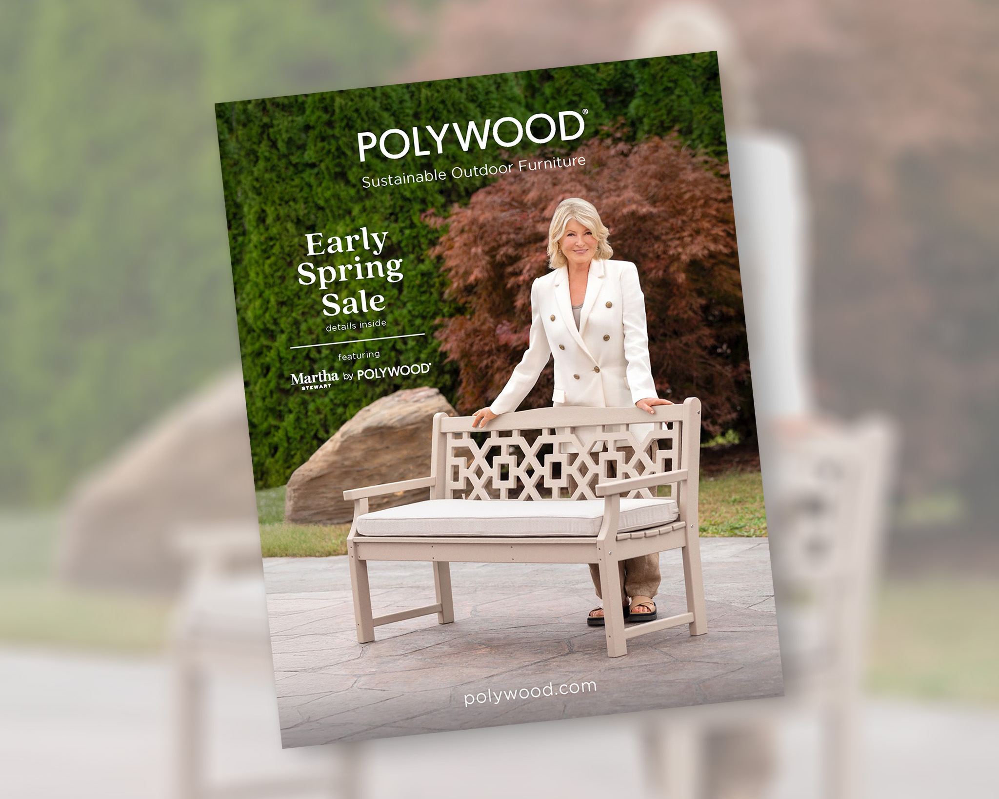 POLYWOOD Outdoor Furniture - Spring 2026 Direct Mail Catalog Spreads featuring photography by Danielle Doepke, POLYWOOD Senior Photographer